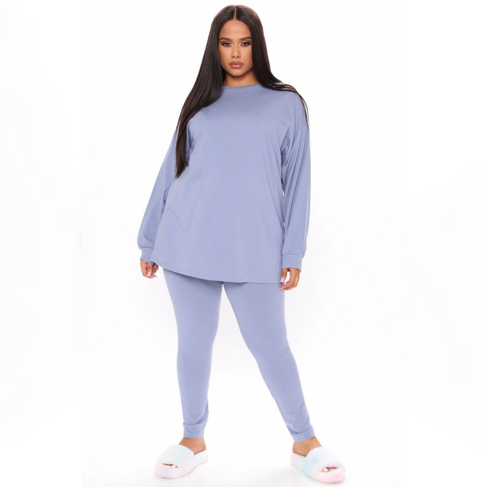 Paparazzi Legging Set - Dusty Blue
